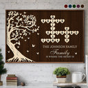 Family, Proud, Crossword - Crossword Tree Of Life Family Is Where The Heart Is - Personalized Poster