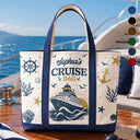Top Market,Cruising,Gift For Yourself,Gift For Women,Icon,Happy - Cruise Bag Cruise Trip - Personalized Fabric Tote Bag