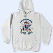 Happy,Gift For Yourself,Gift For Women,Gift For Men,Grilling - Cruising Partners For Life 3D Effect Couple - Personalized T Shirt