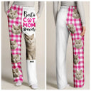Custom Photo,Dog Lovers,Dog Mom,Pet Lovers,Happy - Custom Photo Best Dog Mom Ever Flannel Pattern - Personalized Pajama Pants
