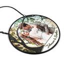 Wedding Anniversary,Art Design,Gift For Couples,Gift For Husband,Gift For Wife,Happy - Custom Photo Couple Wedding Anniversary - Personalized Stained Glass Window Hanging Suncatcher