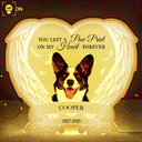 Pet Lovers,Cat Lovers,Dog Lovers,Sad,Memorial - Custom Photo Forever Loved Memorial Dog Cat - Personalized Custom Shaped Light Box