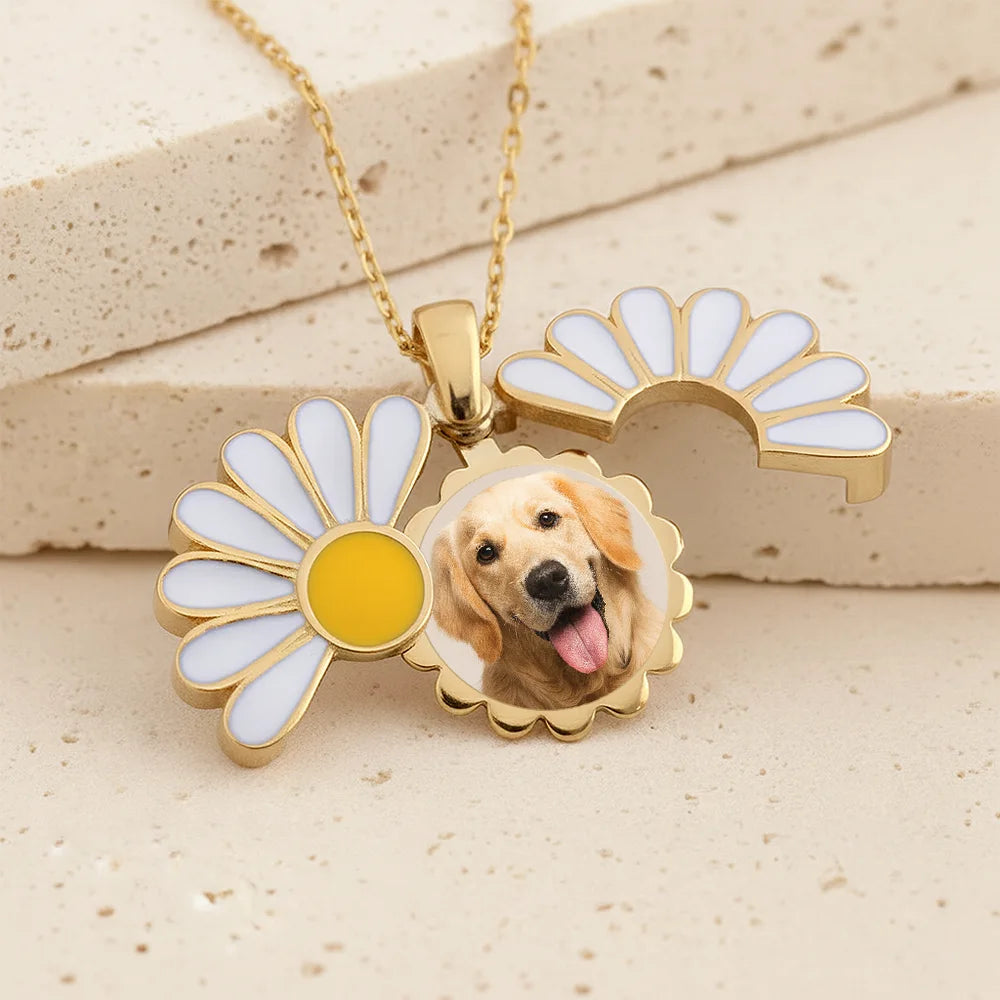 Gift For Yourself,Gift For Women,Dog Lovers,Dog Mom,Cat Lovers,Cat Mom,Pet Lovers,Pet Mom - Custom Photo Frame For Pet Mom - Personalized Hidden Message Necklace