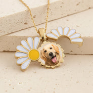 Gift For Yourself,Gift For Women,Dog Lovers,Dog Mom,Cat Lovers,Cat Mom,Pet Lovers,Pet Mom - Custom Photo Frame For Pet Mom - Personalized Hidden Message Necklace