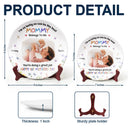 Custom Photo,New Mom,New baby,Gift For Mother,Happy - Custom Photo I'm As Lucky As I Can Be - Personalized Ceramic Plate