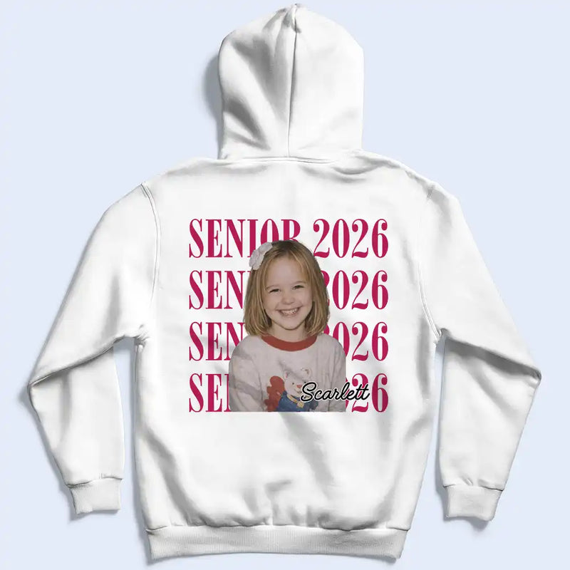 Graduation,Happy,Photo,Proud - Custom Photo Senior Vintage Portrait - Personalized T Shirt