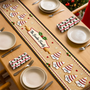 Sentimental,Christmas,Family,Icon - Custom Family Christmas Cookie - Personalized Table Runner
