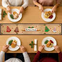 Sentimental,Christmas,Family,Icon - Custom Family Christmas Cookie - Personalized Table Runner