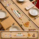 Sentimental,Christmas,Family,Icon - Custom Family Christmas Cookie - Personalized Table Runner