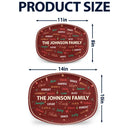 Sentimental,Christmas,Family,Cooking,Custom Text - Custom Family Names Christmas - Personalized Plate