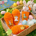 Easter,Happy,Gift For Kids,Dad - Children,Mom - Children,Grandpa - Grandkids,Grandma - Grandkids,Gift For Grandkids - Custom Favorite Animal And Name - Personalized Plush Reversible Carrot Bunny Keychain