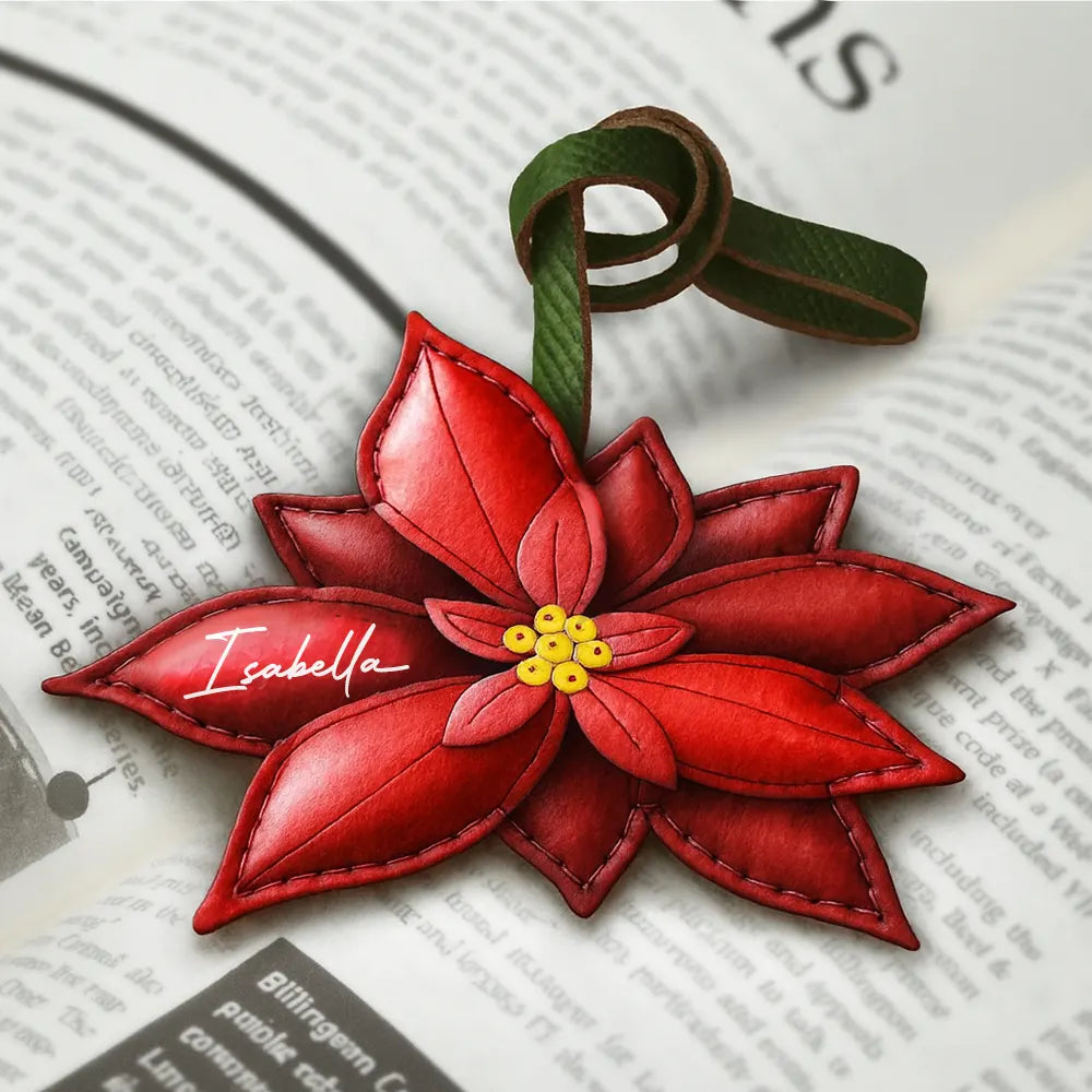 Gift For Yourself, Gift For Bestie, Gift For Wife, Gift For Women, Happy, Gift For Sisters - Custom Name Aesthetic Bag Accessories - Personalized Birth Flower Leather Charm