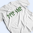 Gift For Yourself,Happy - Custom Name In Viking Runes Warrior Camping Hiking - Personalized T Shirt