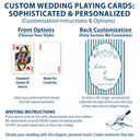 Romantic,Gift For Couples,Wedding,Icon,Custom Text - Custom Name Wedding Minimal Stripes Guest Book - Personalized Playing Cards