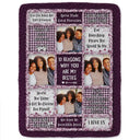 Gift For Bestie,Gift For Women,Christmas,Happy - Custom Photo 10 Reasons Why You Are My Bestie - Personalized Fleece Blanket, Sherpa Blanket
