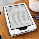 Art Design,Christmas,Cozy,Reading,Gift For Yourself,Photo - 3D Reading Woman & Man - Custom Photo 3D Book Lover Birth Month Flower - Personalized Kindle Paperwhite Case Kickstand