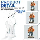 Christmas,Gift For Couples,Gift For Husband,Gift For Girlfriend,Gift For Boyfriend,Gift For Wife,Happy - Custom Photo 3D Effect Figure Art Loving Couple - Personalized Custom Shaped Acrylic Ornament