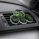 Farm, Gift For Kids, Custom Photo, Happy - Custom Photo 3D Effect Tractor Farmer - Personalized Acrylic Car Vent Clip