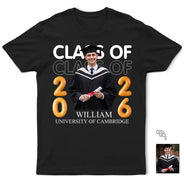 Graduation,Gift For Women,Gift For Men,Gift For Yourself,Gift For Daughter,Gift For Son,Gift For Sisters,Gift For Brothers,Gift For Bestie - Custom Photo A New Chapter Begins Graduation - Personalized T Shirt