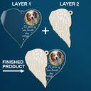 Memorial,Pet Lovers,Pet Mom,Pet Dad,Pet Couple,Dog Lovers,Dog Mom,Dog Dad,Dog Couple,Cat Lovers,Cat Mom,Cat Dad,Cat Couple,Sad,Christmas - Custom Photo A Piece Of My Heart - Personalized 2-Layered Mix Ornament