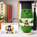 Graduation, Gift For Women, Gift For Men, Gift For Daughter, Gift For Son, Gift For Bestie, Happy, Funny - Custom Photo A Sweet Ending To A New Beginning - Personalized Doll Crochet With Custom Card