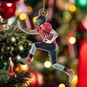 Gift For Yourself,Gift For Women,Gift For Men,Happy,Christmas,Custom Photo,Football - Custom Photo American Football Players - Personalized Acrylic Photo Ornament