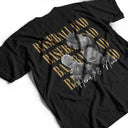 Gift For Father,Gift For Grandpa,Baseball,Non-Eng,Photo,Proud - Custom Photo Baseball Dad Vintage Hit And Steal - Personalized T Shirt