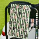 Golf,Sport Dad,Gift For Husband,Gift For Grandpa,Gift For Father,Non-Eng,Photo,Humorous - Custom Photo Best Dad By Par Funny Kid Vintage - Personalized Golf Towel