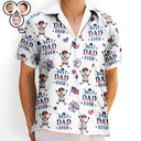 Gift For Father,Gift For Grandpa,Gift For Mother,Gift For Grandma,Independence Day,Top Market,Photo,Icon,Proud - Custom Photo Best Dad Ever USA Flag - Personalized Hawaiian Shirt
