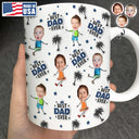 Gift For Father, Gift For Grandpa, Custom Photo, Happy - Custom Photo Best Dad Grandpa Ever - 3D Inflated Effect Printed, Personalized White Edge-to-Edge Mug