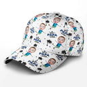 Gift For Father,Gift For Grandpa,Custom Photo,Happy - Custom Photo Best Dad Grandpa Ever - Personalized Classic Cap