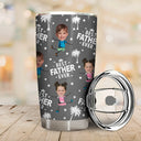 Gift For Father, Gift For Grandpa, Custom Photo, Happy - Custom Photo Best Dad Grandpa Ever - Personalized Tumbler