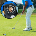Gift For Husband, Gift For Men, Gift For Grandpa, Gift For Father, Sport Dad, Dad's Hobby, Grandpa's Hobby, Golf - Custom Photo Best Daddy By Par - Personalized Leather Golf Ball Holder