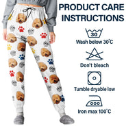 Funny, Christmas, Dog Lovers, Pet Lovers, Cat Lovers, Custom Photo - Custom Photo Best Dog Mom Ever - Personalized Pajama Pants