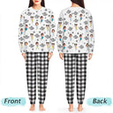 Happy,Gift For Grandma,Gift For Grandpa,Gift For Grandparents,Christmas - Custom Photo Best Nana Ever Gigi Papa Funny Children - Personalized Unisex Pajamas Set