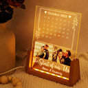 Gift For Couples,Custom Photo,Love - Custom Photo Calendar Couple The Start Of Our Us - Personalized Night Light
