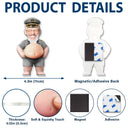 Pontoon,Humorous,Gift For Men,Custom Photo,Gift For Yourself,Summer,Cut-Face Photo - Custom Photo Captain Funny Face - Personalized Squishy Acrylic Fridge Magnet
