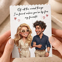 Custom Photo,Art Design,Gift For Couples,Top Market,Romantic,Photo - Caricature - Remove BG - Custom Photo Caricature I'm Yours No Returns Or Refunds - Personalized Building Brick Blocks