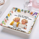 Funny,Gift For Bestie,Old Best friends - Custom Photo Caricature Until We Are Old And Senile - Personalized Ring Dish