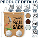 Custom Photo Cartoon Portrait Golf Lovers Ball Sack - Personalized Golf Ball Sacks - Custom Photo Cartoon Portrait Golf Lovers Ball Sack - Personalized Golf Ball Sacks