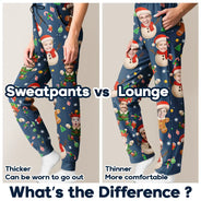 Christmas, Funny, Gift For Couples, Gift For Husband, Gift For Wife, Parents, Gift For Grandparents, Family, Gift For Sibling - Custom Photo Christmas Characters Funny Face - Personalized Pajama Pants