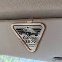 Gift For Father,Custom Photo,Proud,Remove BG Photo - Custom Photo Classic Car Limited Edition - Personalized Custom Shaped Car Visor Clip
