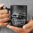 Gift For Father, Custom Photo, Proud, Remove BG Photo - Custom Photo Classic Car Limited Edition - Personalized Wrench Shaped Handle Mug