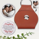Dad - Daughters (Adult), Gift For Daughter, Mom - Daughters (Adult), Dad - Sons, Mom - Sons, Gift For Son, Love, Custom Photo - Custom Photo Consider It A Big Hug And I Love You - Personalized Leather Pocket Hug