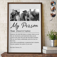 Custom Photo Couple My Person - Personalized Poster