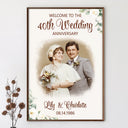 Gift For Couples, Married Couple, Custom Photo, Wedding Anniversary, Romantic, Upload Full Photo - Custom Photo Couple Wedding Anniversary - Personalized Poster