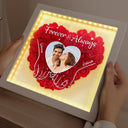 Custom Photo,Gift For Couples,Gift For Husband,Gift For Wife,Gift For Boyfriend,Gift For Girlfriend,Happy - Custom Photo Couple You & Me We Got This - Personalized LED Light Flower Shadow Box