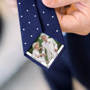Gift For Couples, Married Couple, Custom Photo, Wedding, Romantic, Remove BG Photo - Custom Photo Couples Wedding Engaged Bachelor Party - Personalized Fabric Tie Patch