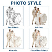 Gift For Couples, Married Couple, Custom Photo, Wedding, Romantic, Remove BG Photo - Custom Photo Couples Wedding Engaged Bachelor Party - Personalized Mug