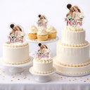 Custom Photo,Romantic,Gift For Couples,Wedding,Remove BG Photo - Custom Photo Couples Wedding Engagement - Personalized Acrylic Cake Topper